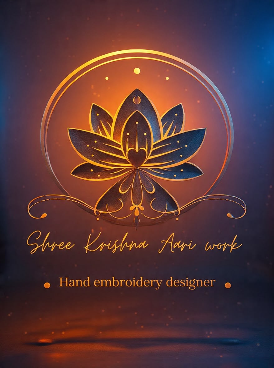 Shree Krishna Aari Work logo